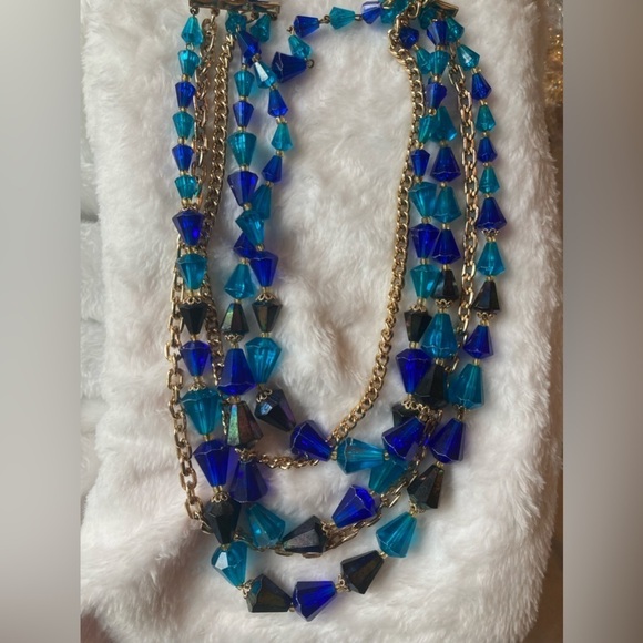 Vintage Germany Multi Strands Beaded Necklace - Picture 2 of 5